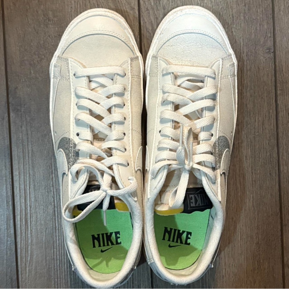 Nike White and Gray Casual Sneakers